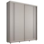 Шкаф Mobildor-Lux Compact uși glisante PAL cu ornament grecesc (180x45x200H cm) Grey