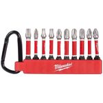 Набор головок, бит, насадок Milwaukee 4932500397 Set de 10 biti Shockwave cu carabiniera, Set3