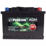 Автомобильный аккумулятор Pigeon EFB Start/Stop 12V 75Ah 750A