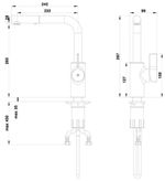 Смеситель кухонный HERZ Elite es20 chiuveta Plus extensie UH00116