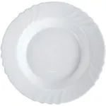 Тарелка Bormioli Rocco 27082 глубокая 23.5cm Ebro, белая, стеклокерамика