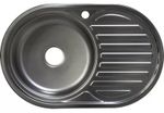 Мойка кухонная Rubano 27384 incastrabila 770x500x180mm (stânga), inox, decor-0,8mm