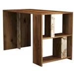 Masă de birou Trendy Lima, Nuc, Marmura Alba 120x75x60cm