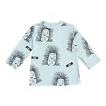 Haine pentru copii Minikin 242290368 Hedgehog Лонгслив голубой с рисунком 3-6мес (68см)