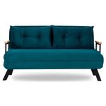 Canapea Trendy Sando Verde benzina, 78x78x133cm (2 locuri)