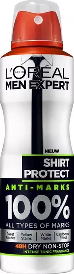 Дезодорант - антиперспирант спрей LOREAL MEN EXPERT SHIRT PROTECT, 150мл