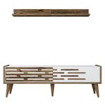 Comodă TV Trendy Valensiya 140, Nuc, alb