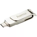 USB flash memorie Hama 182492 C-Rotate Pro USB Stick, USB-C 3.1/3.0, 256GB, 100MB/s, silver