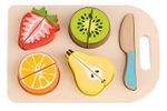 Игрушечная кухня и посуда Tooky Toy TL142 Setul de fructe din lemn, 57398