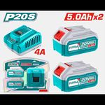 Зарядные устройства и аккумуляторы Total tools TFBCPK2513 2 acum. 20,0V 5,0Ah cu incarcator