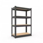 Cтеллаж складской Nex Home Raft metalic Budget 900x600x300 mm, 4 rafturi MDF, antracit