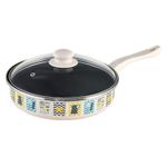 Сковорода Metalac 51759 эмалированная антипригарная Country 24cm, крышка