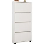 Полка для обуви Mobildor-Lux Leo Slim 90x16x164H cm White