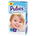 Pufies подгузники Sensitive 4+, 9-16 кг 50 шт