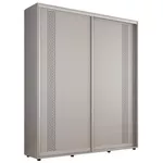 Шкаф Mobildor-Lux Compact uși glisante PAL cu ornament grecesc (210x45x210H cm) Grey