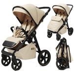 Сărucior pentru copii 4Baby Xplode Chrome Sand Beige