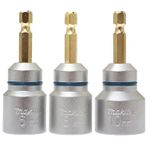 Set de tubulare, bite, duze Makita B-42999 Set 3 bit tija filetata hex 1/4 M6,8,10, 66mm