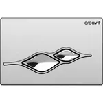 Кнопка смыва Creavit GP1004.00 bright chrome