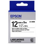 Tape Cartridge EPSON LK4WBN; 12mm/9m Standard, Black/White, C53S654021