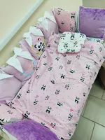 Комплект постельного белья в кроватку Pampy Panda Roz