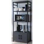 Этажерка Nex Home Многоярусный, для кухни, 4 ящика, 56x30x138 см, Антрацит (28-04-08)