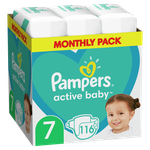 Scutece Pampers Active Baby Box 7 (15+ kg), 116 buc.