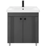 Шкаф под умывальник Mashtab 12131 Palma (Sava) cu 2 uși 650x470x850 Antracit mat