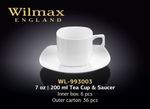 Чашка WILMAX WL-993003/6C (с блюдцем 200 мл  набор 6 шт)