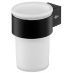 Стакан для зубных щёток Bisk 02959 FUTURA black satin