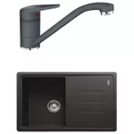 Мойка кухонная со смесителем Franke 114.0660.664 BSG 611-78 + Novara Plus Negru