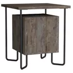 Noptieră Trendy Acres Nightstand, Cafea neagra, 40x45x40cm (GTR001515)