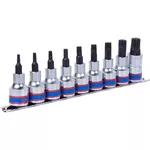 Набор головок, бит, насадок King Tony 4109PR набор насадок TORX T20-T60, дл.60мм 1/2