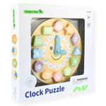 Puzzle Tooky Toy TL675N Ceas din lemn - Sorter, 60603