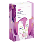 Подарок DOVE WOMEN TIME TO GLOW (Гель для душа 250мл + Дезодорант 150мл) 2024 г.