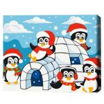 Картина по номерам BrushMe KBS0147FC 30x40сm (fără cutie) Casa pinguinului