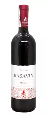 Basavin Silver Merlot, красное полусладкое, 0,75 л