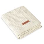 Lenjerie de pat pentru copii Sensillo 43481 Плед Grido 80x100 Warm Beige