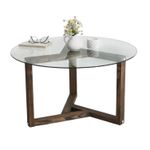 Măsuţă cafea Trendy Miro, Nuc 75x40x75cm