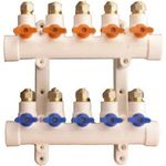 Set distribuitor MPN 20565 Colector PPR robineti la 5 cai, alb MPN