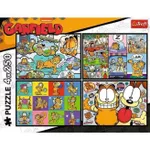 Puzzle Trefl 13344 Puzzle 4x250. Lui Garfield nu-i plac zilele de luni