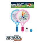 Set tenis plaja (2 palete, minge, fluturas) 307323 (9451)