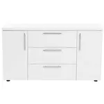 Комод Mashtab S12312 Madrid 3 sertare Alb Dublă (1200x430x800)