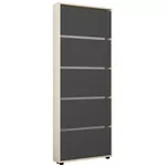 Полка для обуви Mobildor-Lux Leo Slim 70x16x203H cm Sonoma/Anthracite