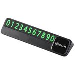 Accesoriu auto Tellur TLL171231 Suport numar telefon Basic pentru parcare temporara, plastic, negru