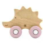 Игрушка-прорезыватель Kikka Boo 31201010243 Jucarie de lemn cu silicon Hedgehog Pink