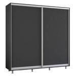 Dulap Mobildor-Lux Aron cu uși glisante (230x60x210H cm) Anthracite