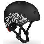 Cască de protecție Scoot&Ride 96560 Zebra (cu sistem de reglare), XXS-S, 1+ ani