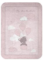 Детское постельное белье Kikka Boo 31103020159 Paturica super moale Dream Big Pink, 80/110 cm