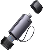 Cititor de carduri Baseus WKQX060113 2in1 Type-C 3.0 to USB-A 3.0 to TF/SD Lite Series, Black