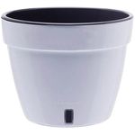 Ghiveci pentru flori Santino Asti (18.0L, Alb/Negru)